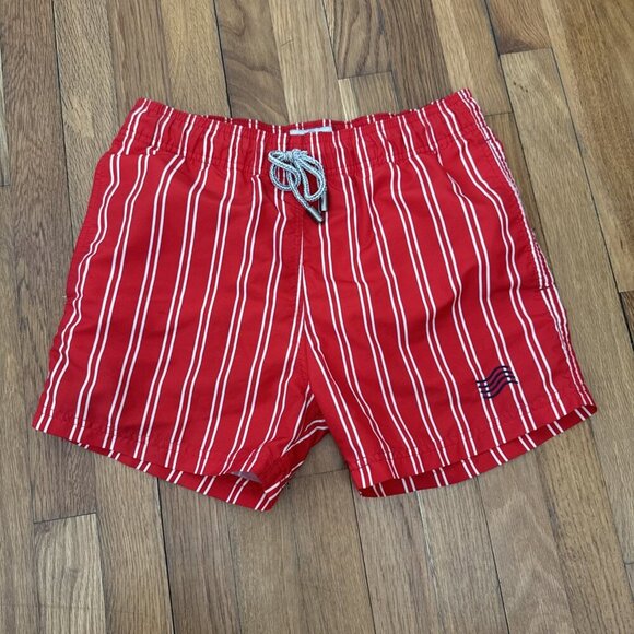 Mayaguana Rialto Men's Swimwear Red Stripe Size XS - Picture 2 of 5